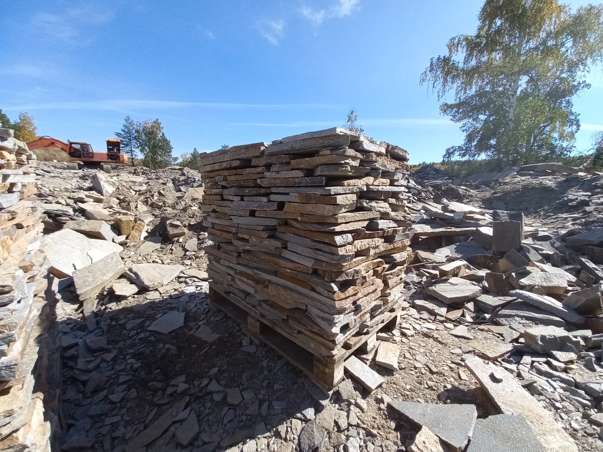 Плитняк златолит серебристый для мощения на бетон купить в Липецкой области