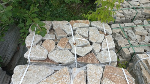 Гранитный плитняк галтованный для парковки купить в Липецкой области