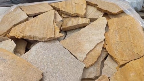 Плитняк златолит жёлтый для цоколя купить в Липецкой области