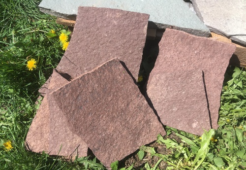 Плитняк лемезит бордовый для цоколя 1,5-2 см купить в Липецкой области