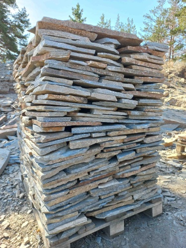 Плитняк златолит серебристый для цоколя, отмостки купить в Липецкой области