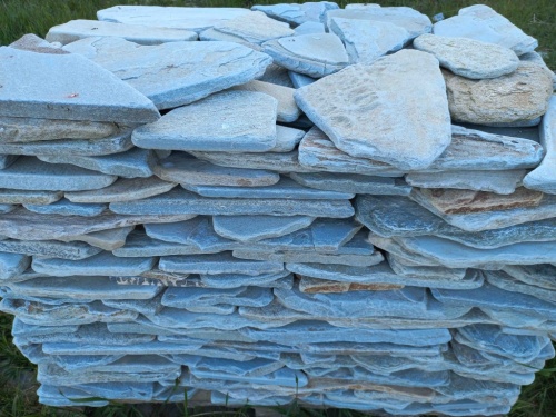 Плитняк златолит зелёный галтованный для цоколя купить в Липецкой области